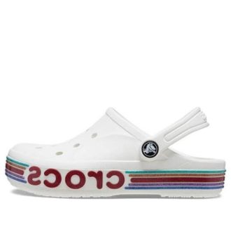 Crocs (GS) Bayaband Rainbow Glitter Træsko “White Red” 209731-100