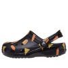 Crocs (GS) Classic Food Print Træsko “Sort Gul” 207150-001