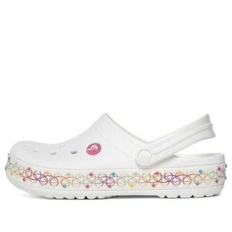 Crocs (GS) Crocband Stretch Halskæde Træsko “White Multi” 208269-94S