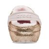 Crocs (GS) klassiske forede glittertræsko “Gold Pink” 207462-2UB