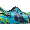 Crocs (GS) klassiske forede marmortræsko “Blue Tie Dye” 207238-4HQ