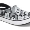 Crocs (GS) Off Court-trykte træsko “Grå sort hvid” 209150-066