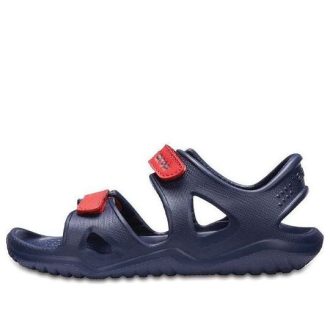 Crocs (GS) Swiftwater River Sandaler “Navy Red” 204988-4BA