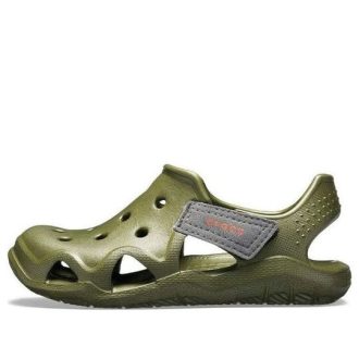 Crocs (GS) Swiftwater Wave Sko “Olive Green” 204021-309