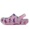 Crocs (PS) Klassisk træsko sommerfuglemønster udendørs fladhæl Sports Pink sandaler 206414-6GD