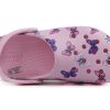 Crocs (PS) Klassisk træsko sommerfuglemønster udendørs fladhæl Sports Pink sandaler 206414-6GD