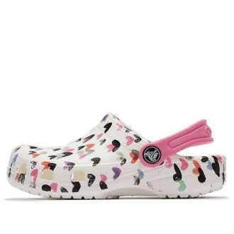 Crocs (PS) Multi-Color Mønster Sko Hvid 207000-100